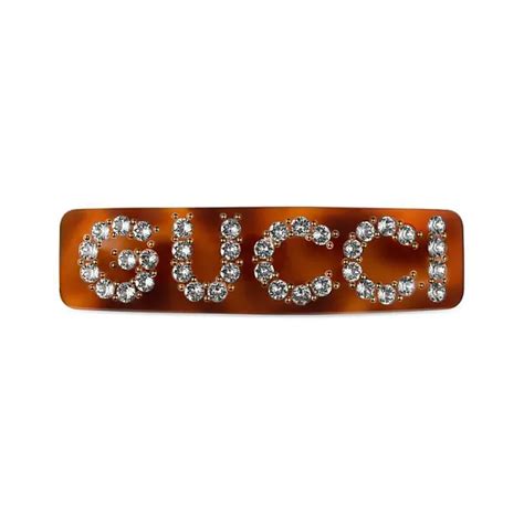 fermaglio gucci|Fermaglio per capelli Gucci con cristalli.